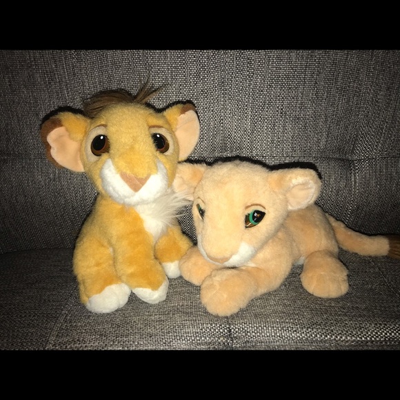 1993 lion king plush simba & nalla vintage lot - Picture 2 of 8
